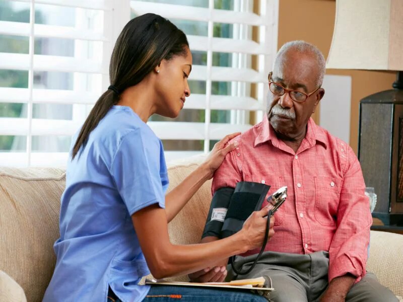 HEALTHCARE-SERVICES nurse-taking-blood-pressure